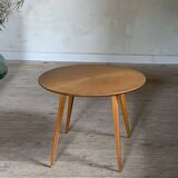 Round coffee table with compass base