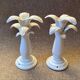 Pair of Jean Roger ceramic palm lamps