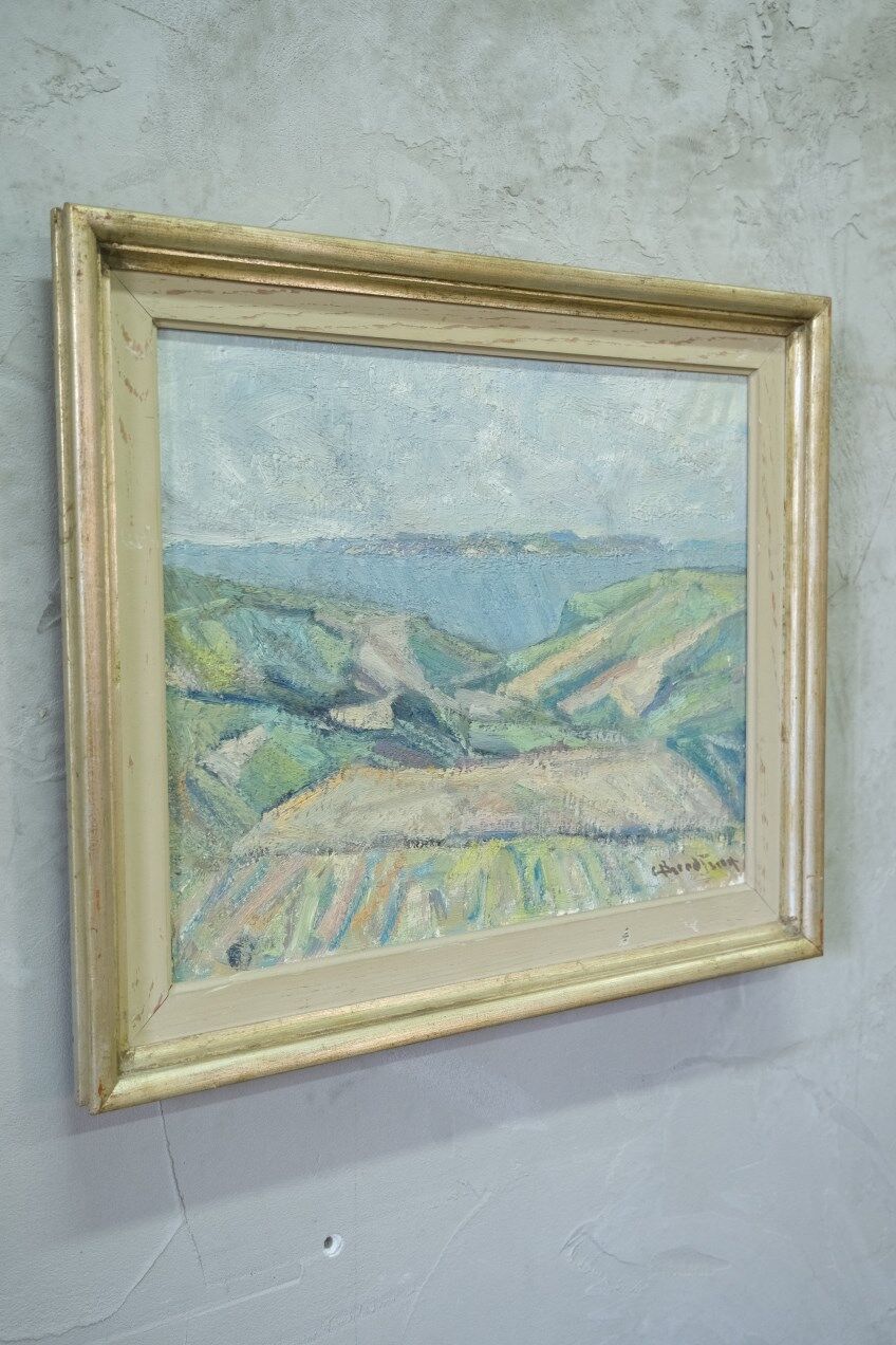 Carl Berndtsson, Swedish Modern Landscape, 1960s, Oil on Canvas, Framed