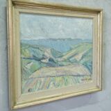 Carl Berndtsson, Swedish Modern Landscape, 1960s, Oil on Canvas, Framed
