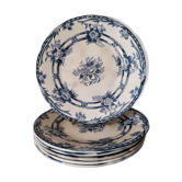 6 earthenware plates by Sarreguemines