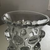 Vintage bubble crystal vase