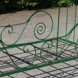 Antique metal bed, vintage