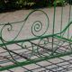 Antique metal bed, vintage