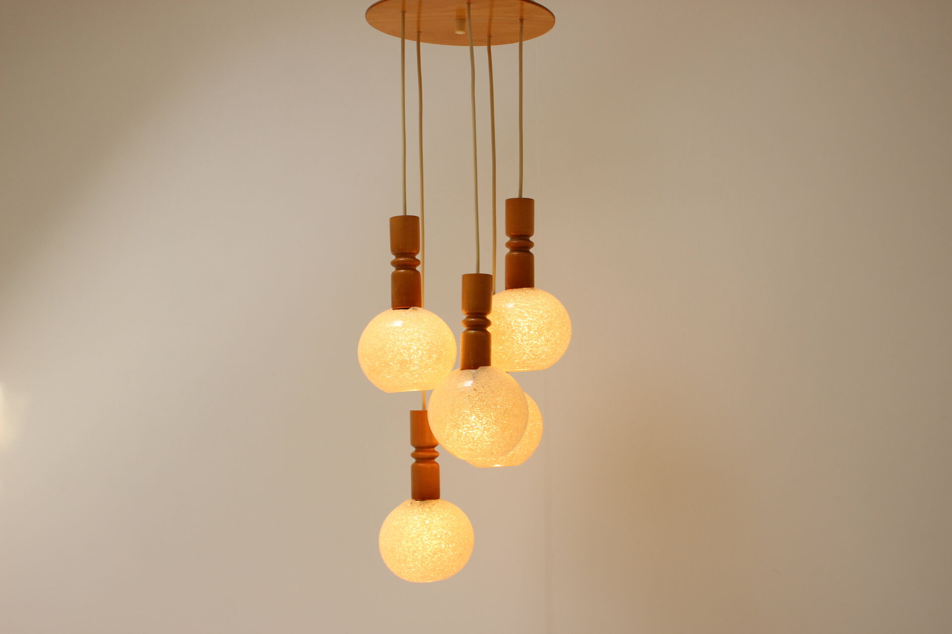 Adjustable chandelier by Pokrok Žilina, 1970
