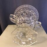 Glass triumph cup with handles 70s vintage
