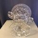 Coupe triomphe en verre taille avec anses années 70