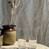 6 grands verres à orangeade en verre