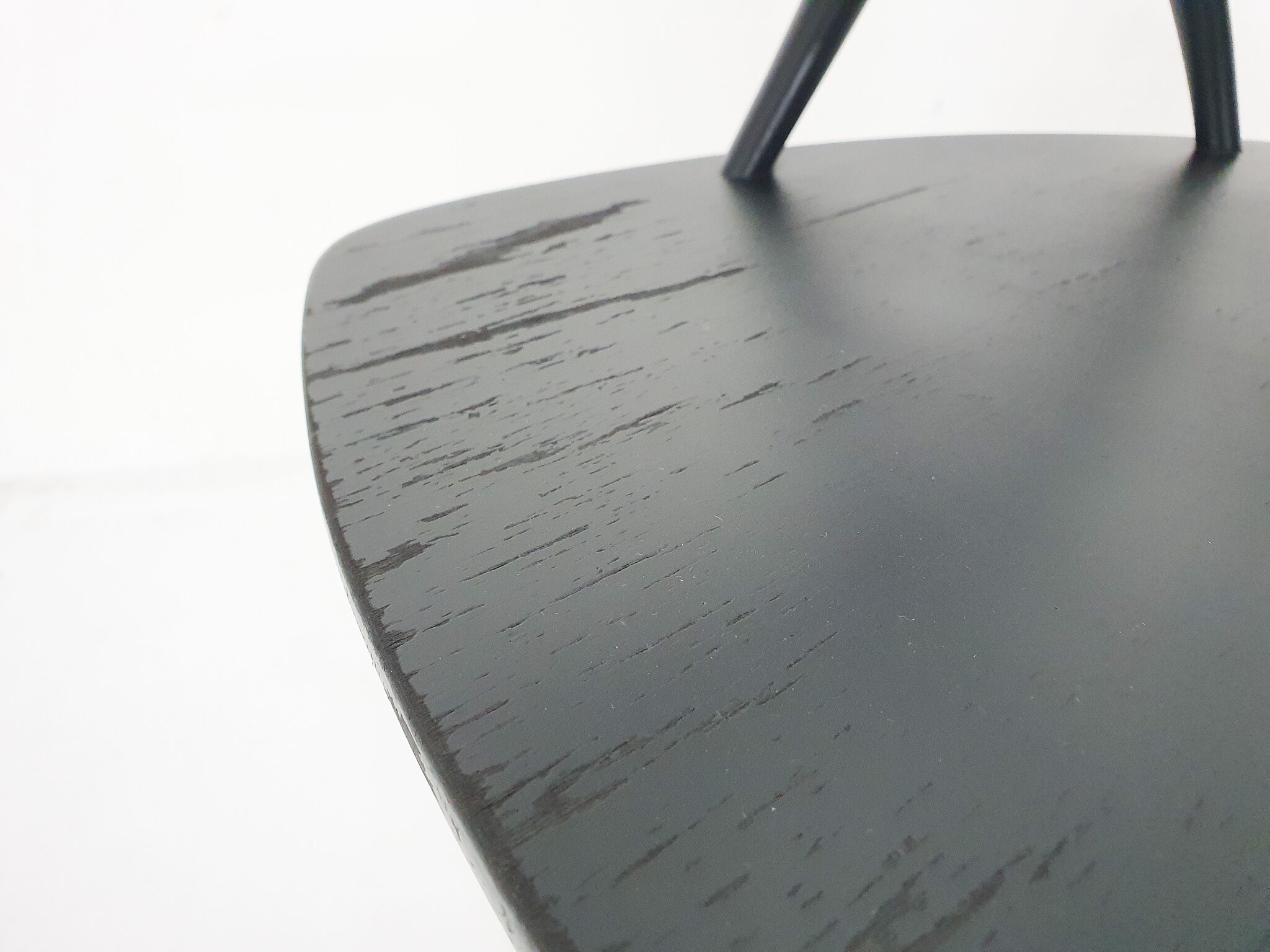 Black wooden rocking chair by Illum Wikkelso for Niels Eilersen model IW3, Denmark 1958