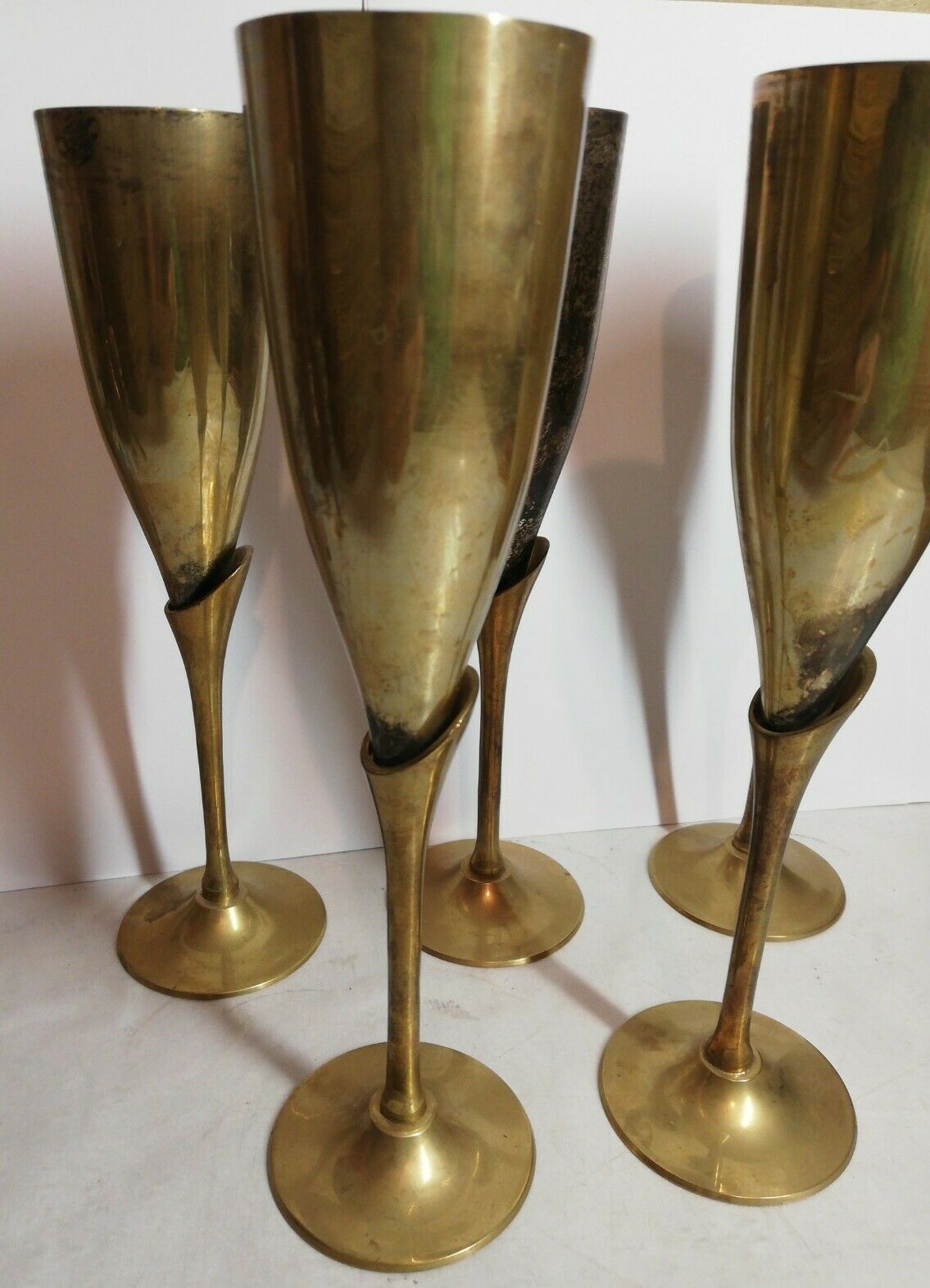 Vintage champagne flutes