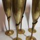 Vintage champagne flutes