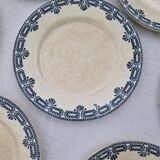 Set of 11 Dessert Plates Ter De Fer Salins Rivoli Model