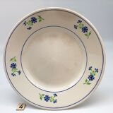 6 plates vintage niderviller model "blueberry"