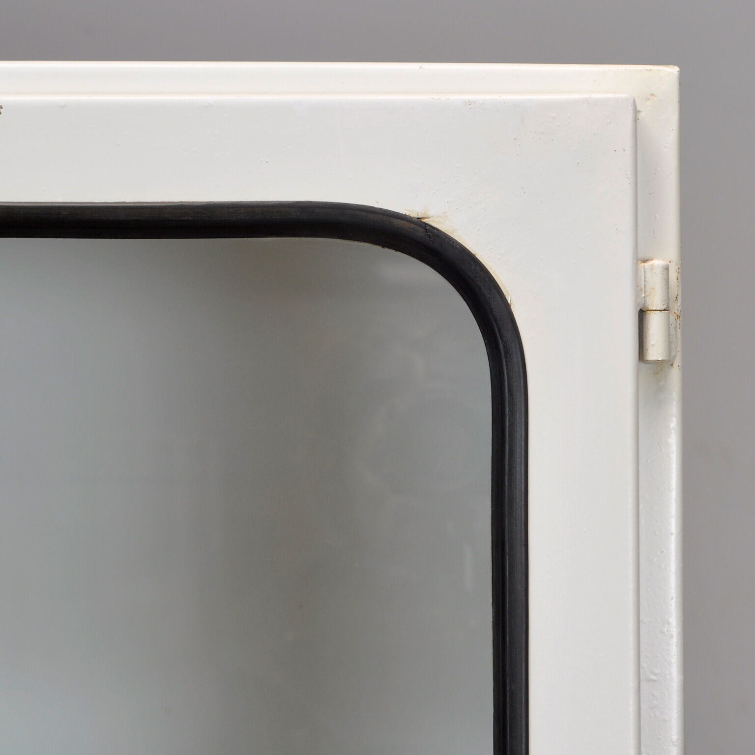 Glass & iron medical cabinet, 1970s