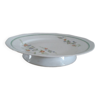 Plat à gâteau porcelaine C Cie 10 France