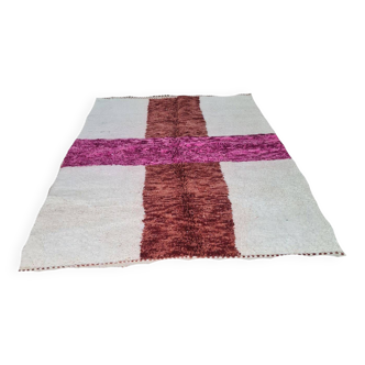 Handmade wool berber rug 250 x 150 cm