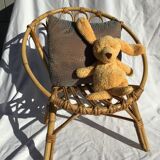 Children's rattan basket chair