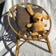 Fauteuil rotin enfant corbeille