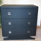 Mat black art deco dresser