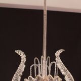 Set of 5 Art Decò Fountain Chandelier By Barovier e Toso, Murano Glass, 194
