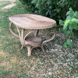 Rattan table year 60