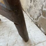 Brutalist solid wood console