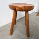 Pine stool assigned to Charlotte Perriand for Les Arcs.