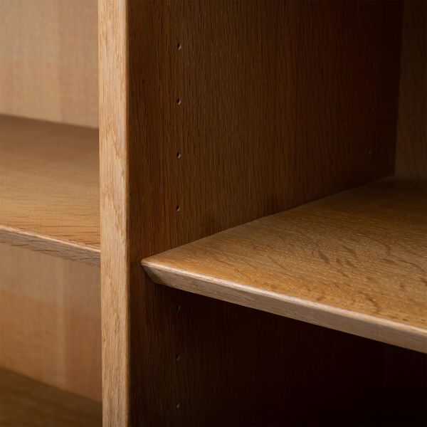 Bibliothèque en chêne design danois par Hundevad, années 1960