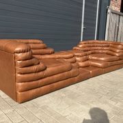 2x De Sede Terrazza DS-1025 (right & left element) Cognac
