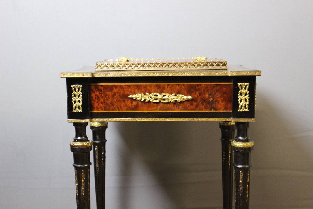 Napoleon III Period Planter In 19th Century Marquetry