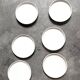 6 Small plates / dessert plates - in enamelled stoneware
