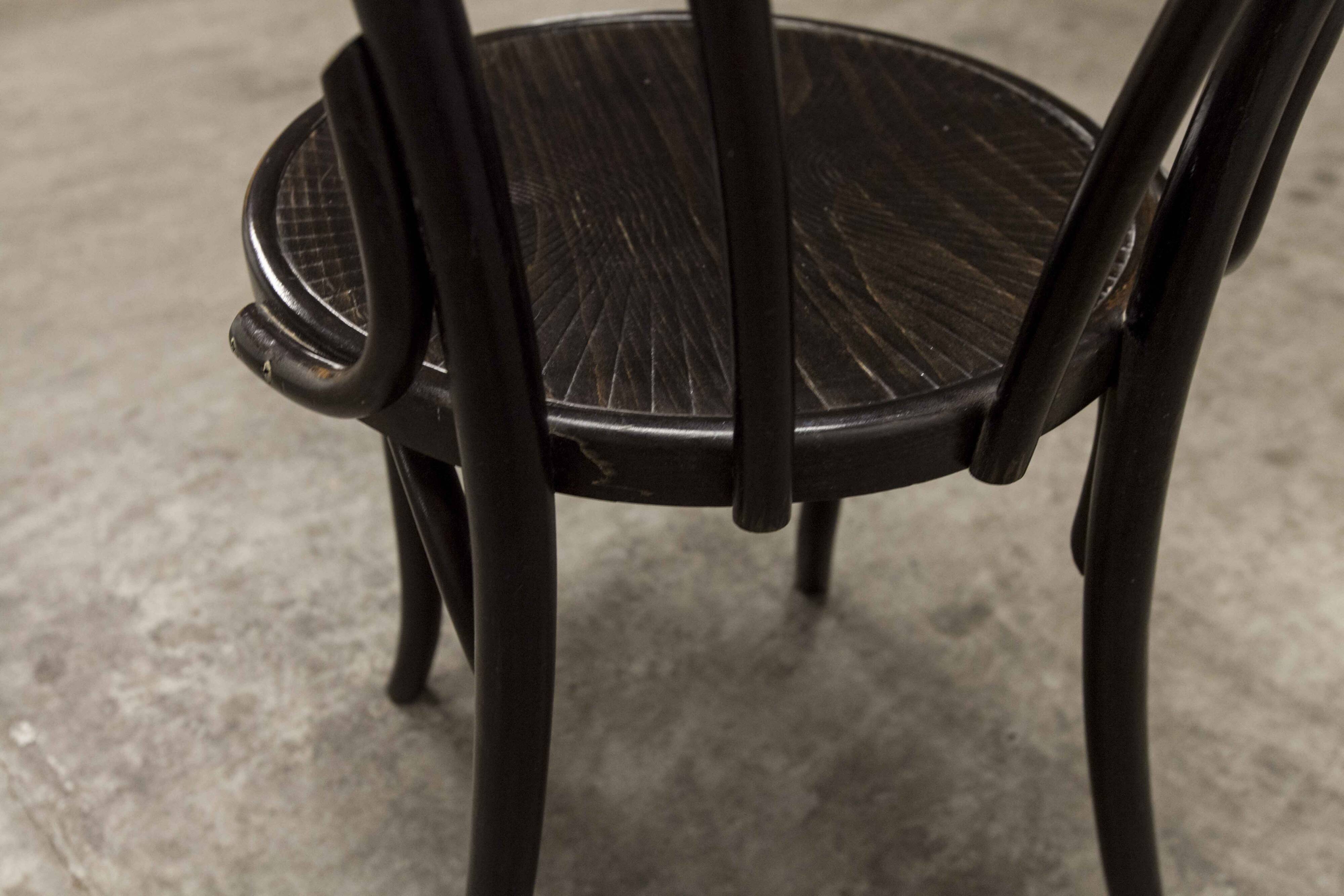 Baumann Bistro Chair ref 24 1990 curved wood