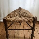 Old Provençal-style mulched tripod stool