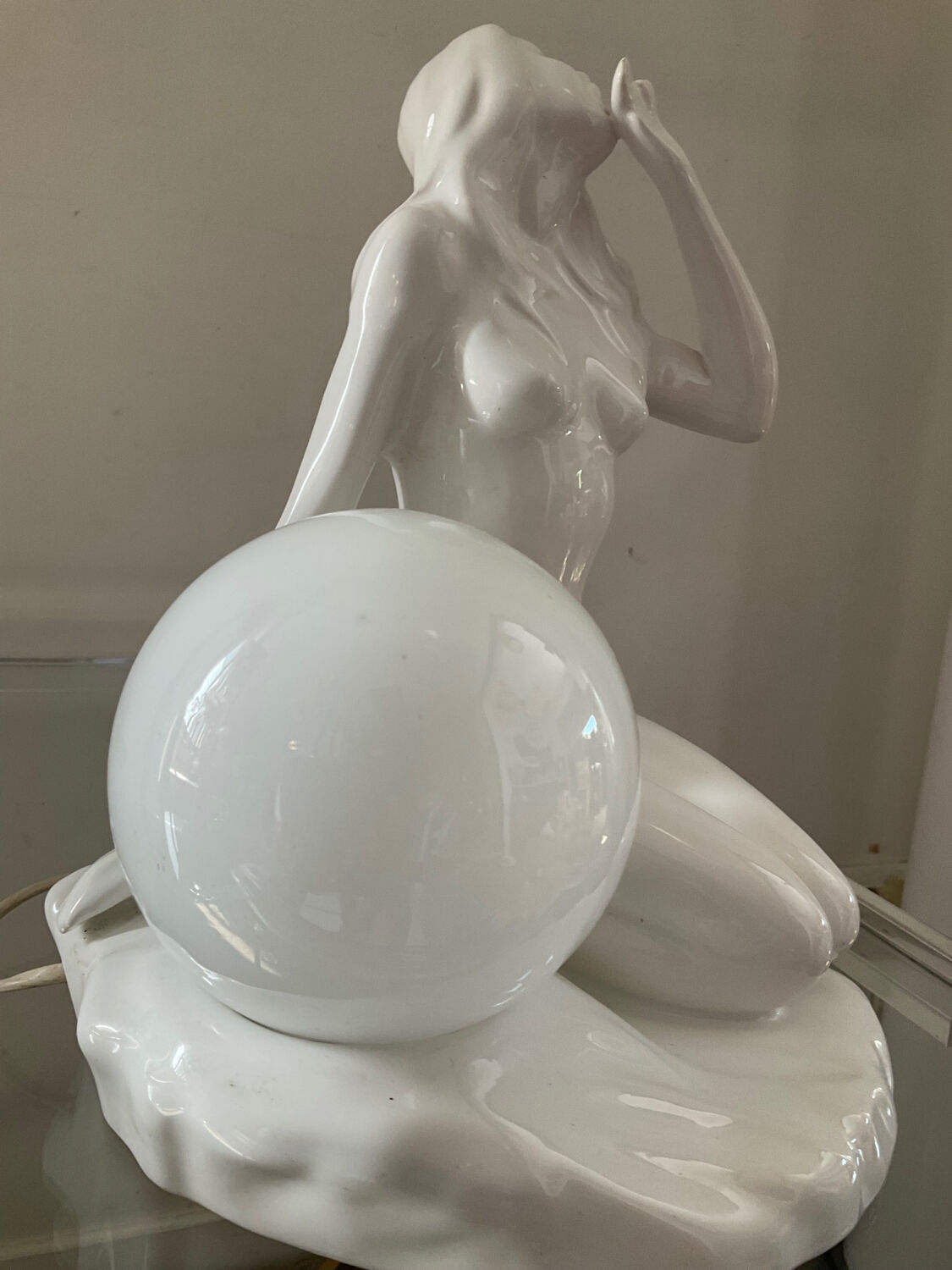 Vintage ceramic lamp from the 70s-80s