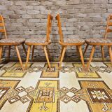 Set of 4 bistro chairs 1960