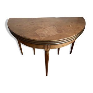 table de jeu demi lune