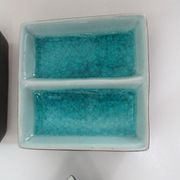 Four ravines, cracked ceramics, for aperitif, sauce, spices