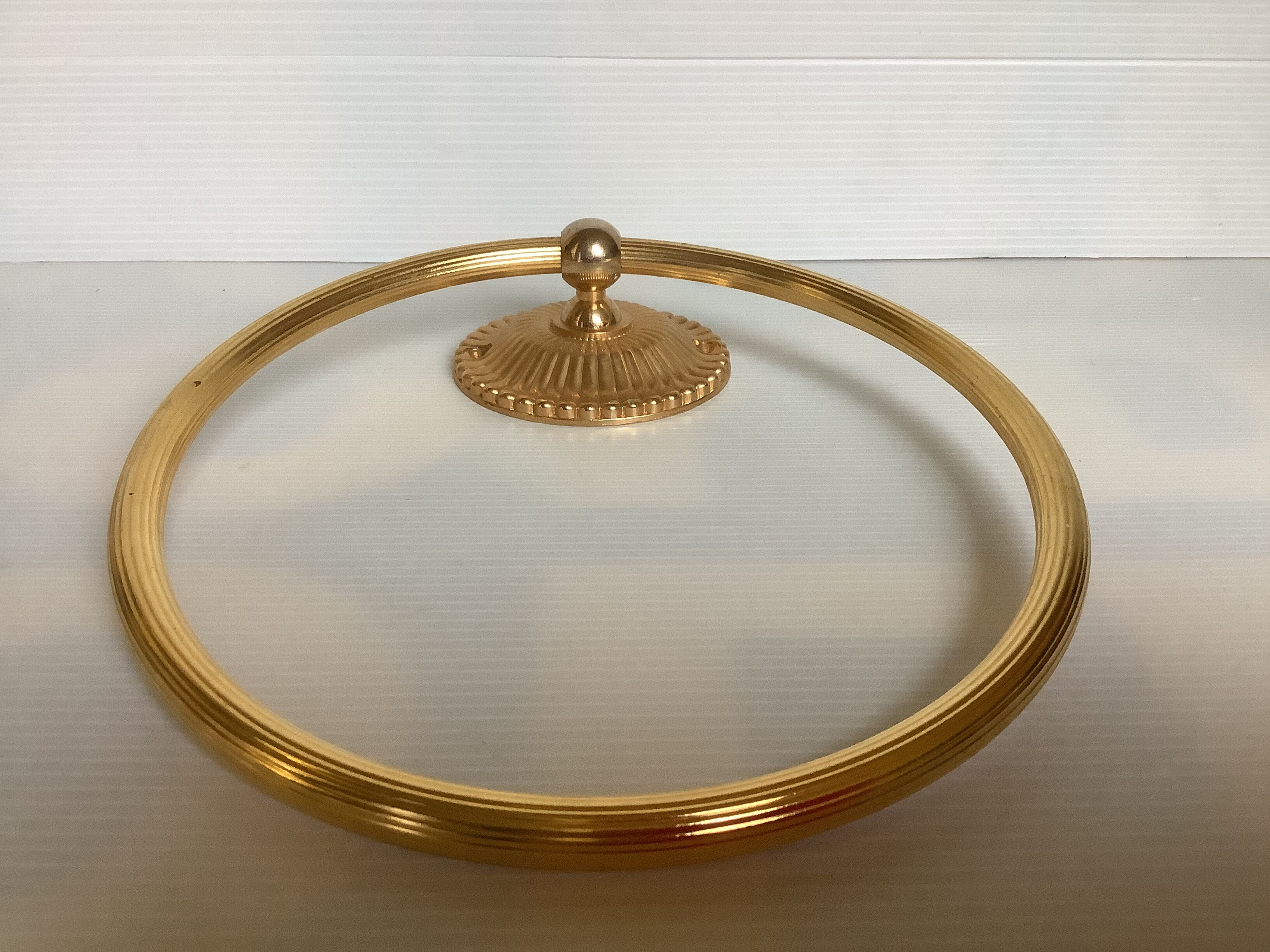 Brass towel rack made in France