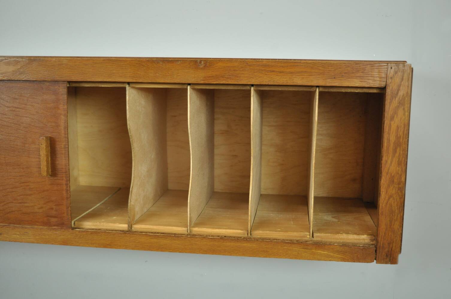 Vintage Mid-century hanging cabinet with sliding doors, 1960s