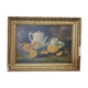 Still life with oranges and teapot
