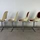 4 chaises Space Age, coque années 70 pour Lockhausen