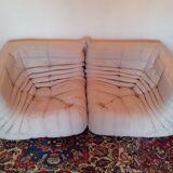 Two corner chairs Togo by Michel Ducaroy