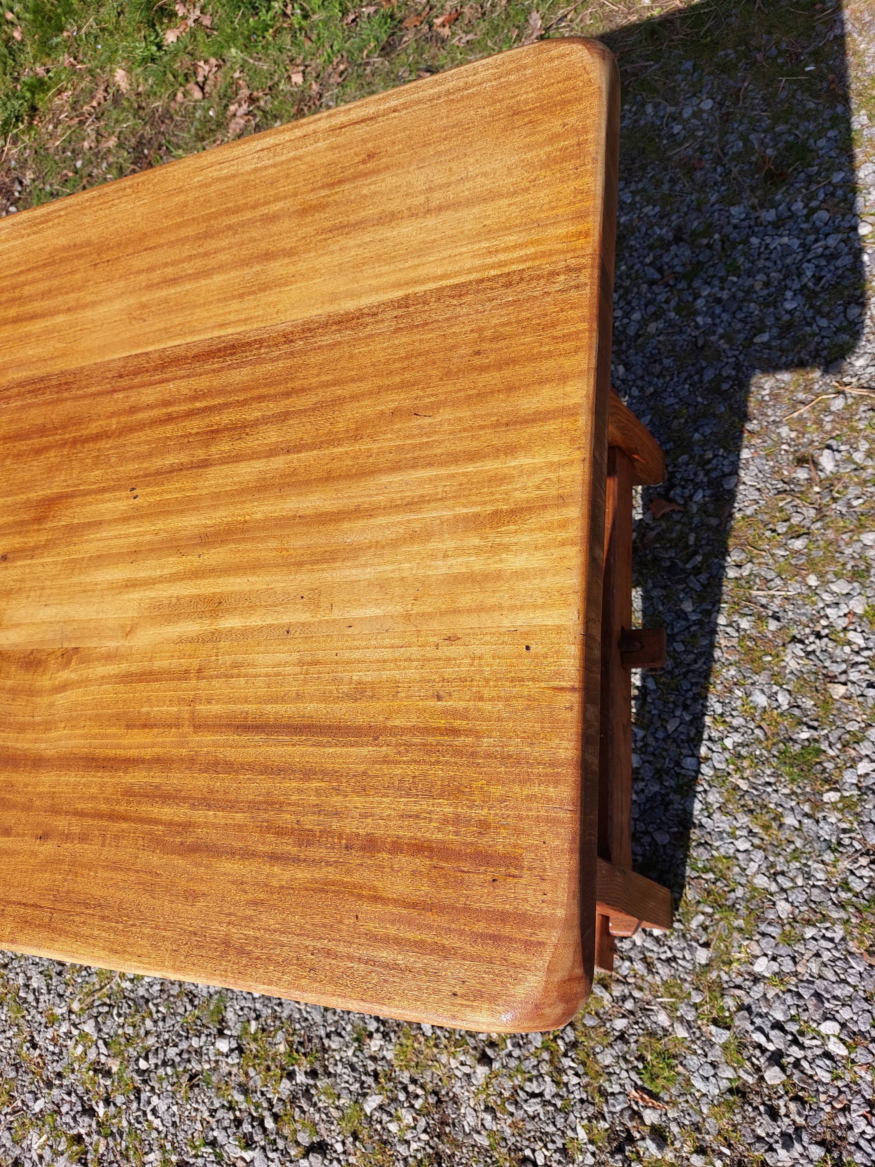 farm table with extensions, solid wood