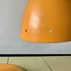 Vintage orange painted metal desk lamp