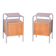 Bauhaus Chrome Bedside Tables attributed to R. Slezák, Former Czechoslovakia, 1930s, Set of 2