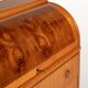 Scandinavian elm and burl wood secretary, 1950s/1960s