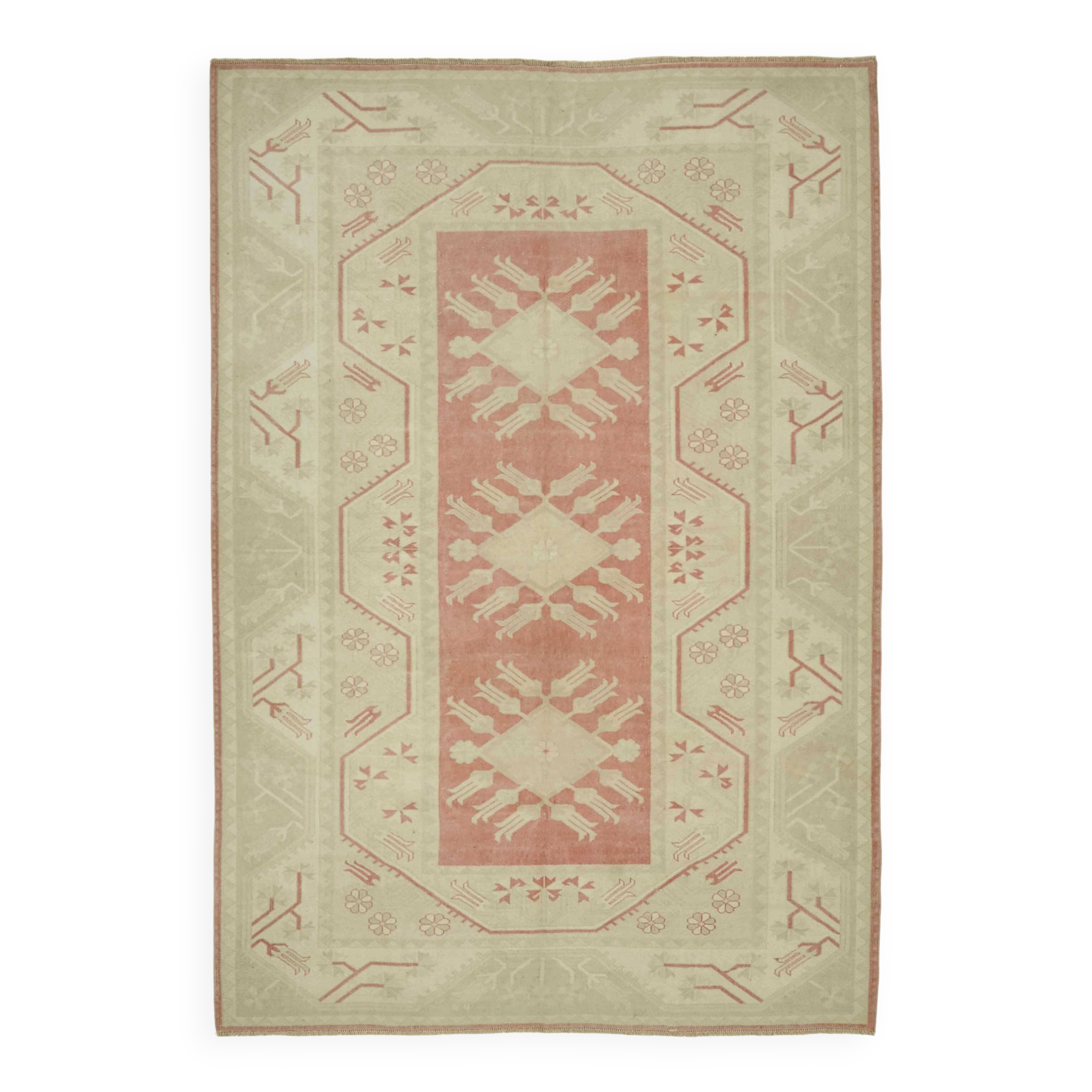 Turkish Vintage Anatolian Rug 198 cm x 284 cm