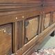 19th century Breton oak storage bench
