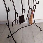 Brutalist fireplace mantel