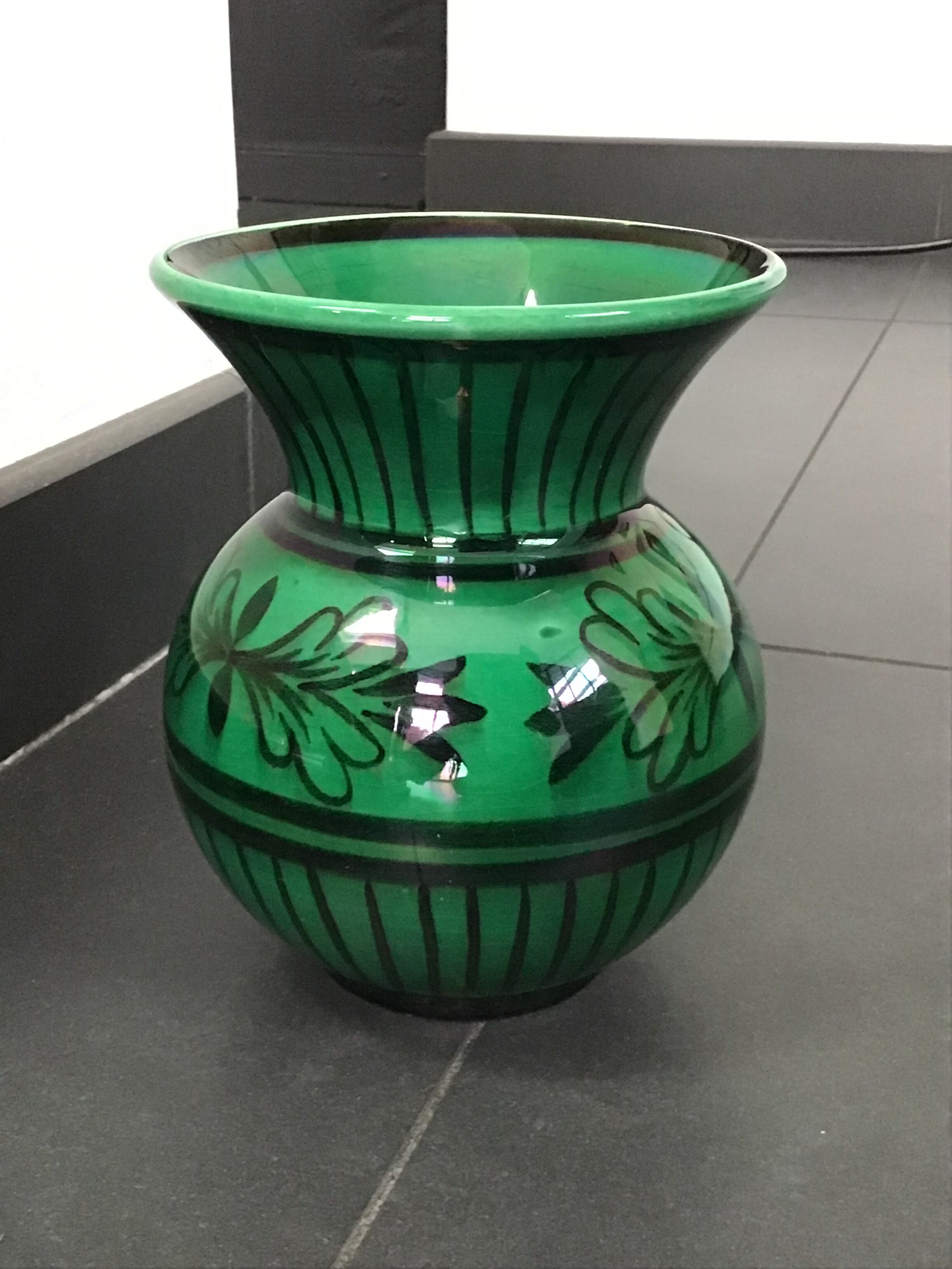 Gien vase circa 50s